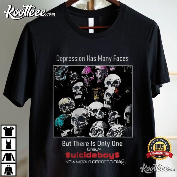 Suicideboys Depression Has Many Faces New World Depression T-Shirt