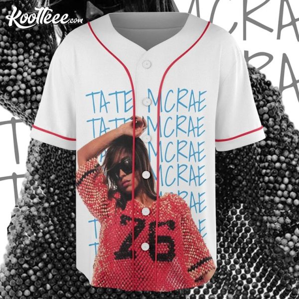 Tate McRae Think Later World Tour 2024 Baseball Jersey