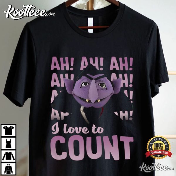 Sesame Street Dracula I Love To Count T-Shirt