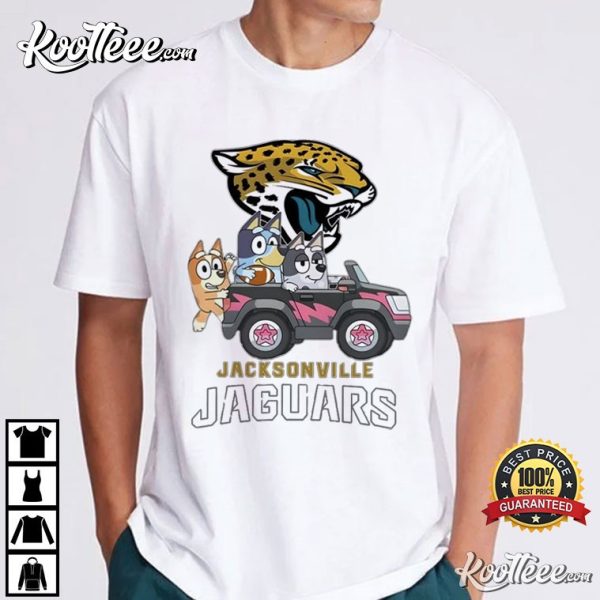 Jacksonville Jaguars NFL Bluey Bingo And Muffin T-Shirt