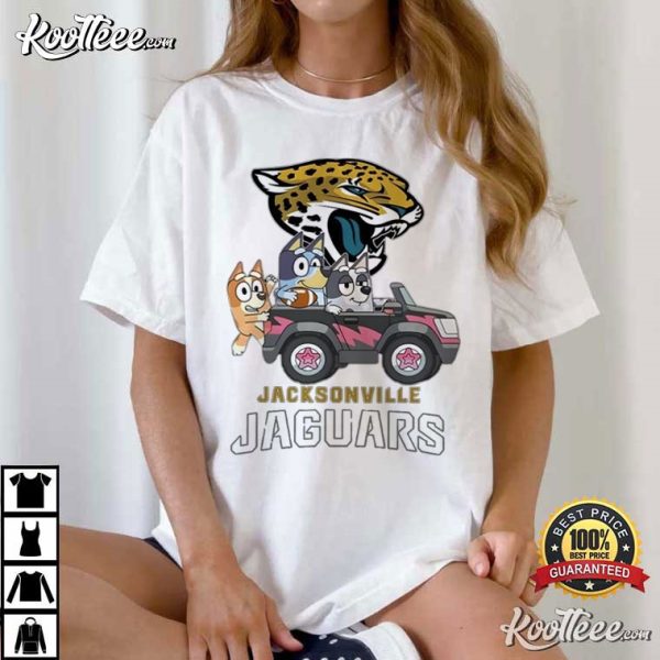 Jacksonville Jaguars NFL Bluey Bingo And Muffin T-Shirt