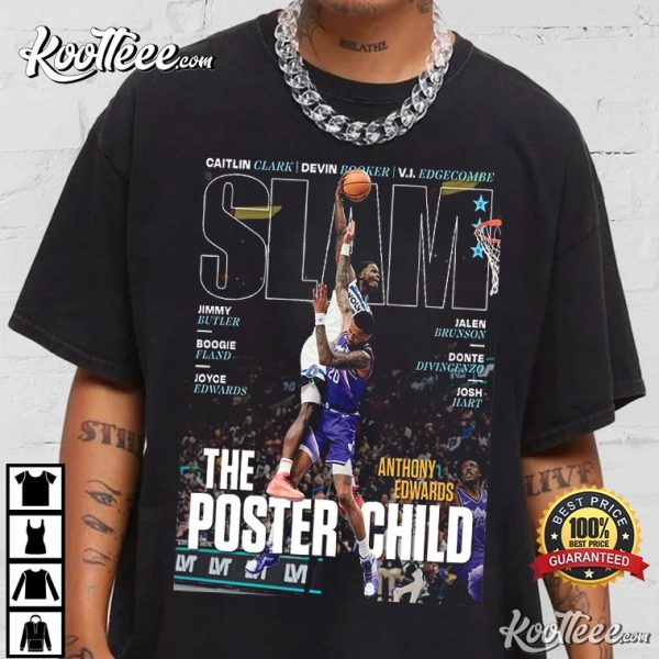 Anthony Edwards Timberwolves Slam Cover T-Shirt