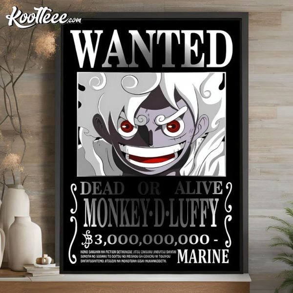 One Piece Monkey D Luffy Wanted Bounty Poster