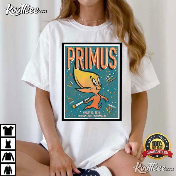 Primus August 13 2024 Thompsons Point Portland ME T-Shirt