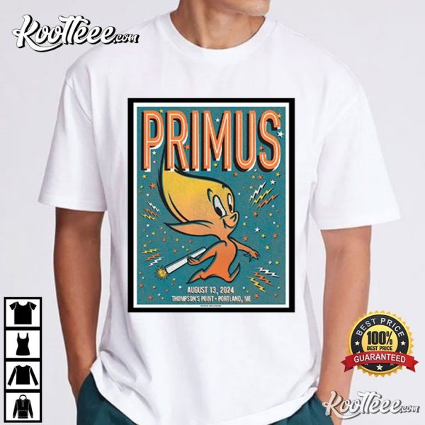 Primus August 13 2024 Thompsons Point Portland ME T-Shirt