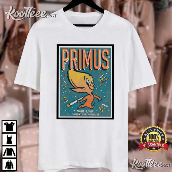 Primus August 13 2024 Thompsons Point Portland ME T-Shirt