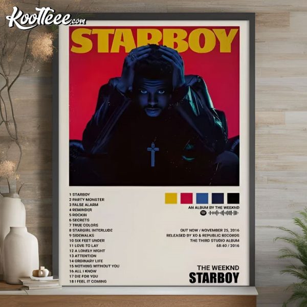 Starboy The Weeknd Album Cover Poster