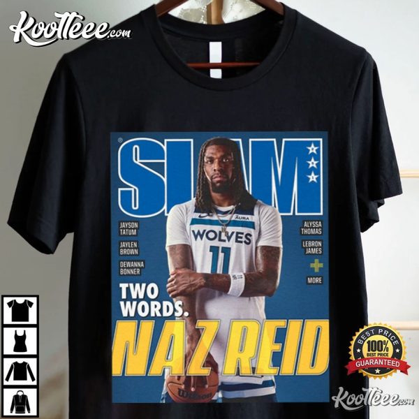 Naz Reid Minnesota Timberwolves NBA Slam Cover T-Shirt