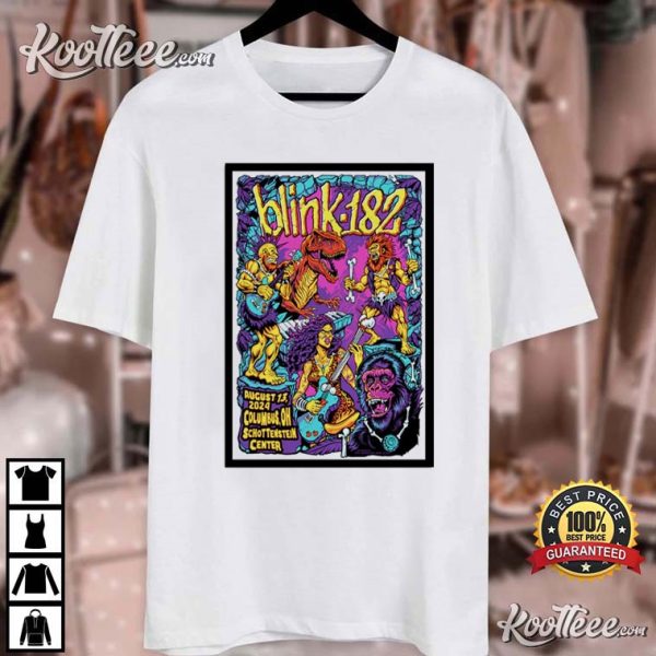 Blink 182 In Columbus OH On August 13 2024 Tour T-Shirt