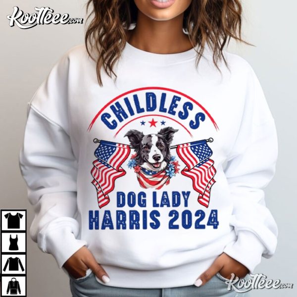 Kamala Harris Childless Dog Lady Election 2024 T-Shirt