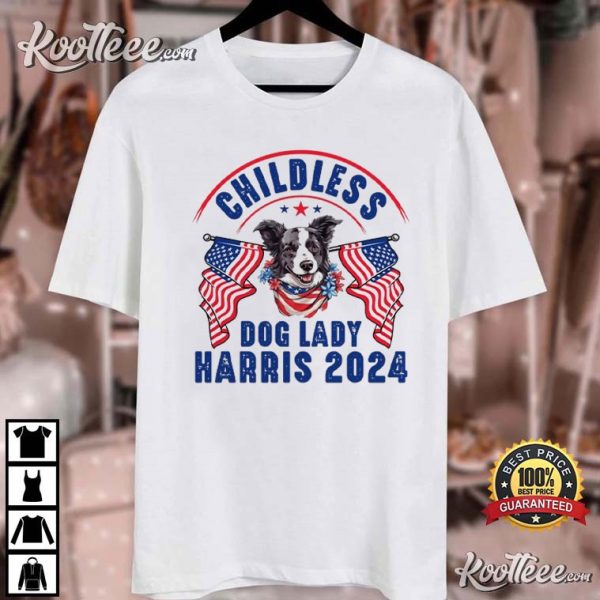 Kamala Harris Childless Dog Lady Election 2024 T-Shirt