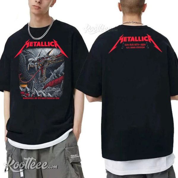 Metallica M72 Minneapolis Mn Night 2 Bank Stadium T-Shirt