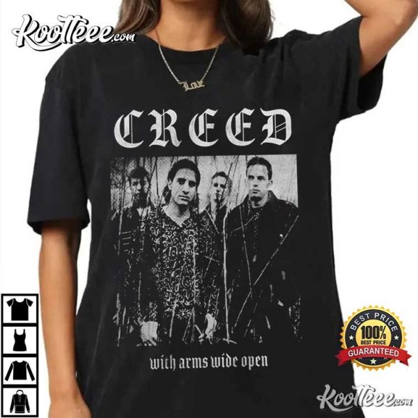 Creed With Arms Wide Open Metal T-Shirt