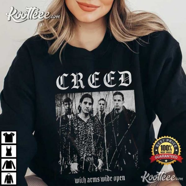 Creed With Arms Wide Open Metal T-Shirt