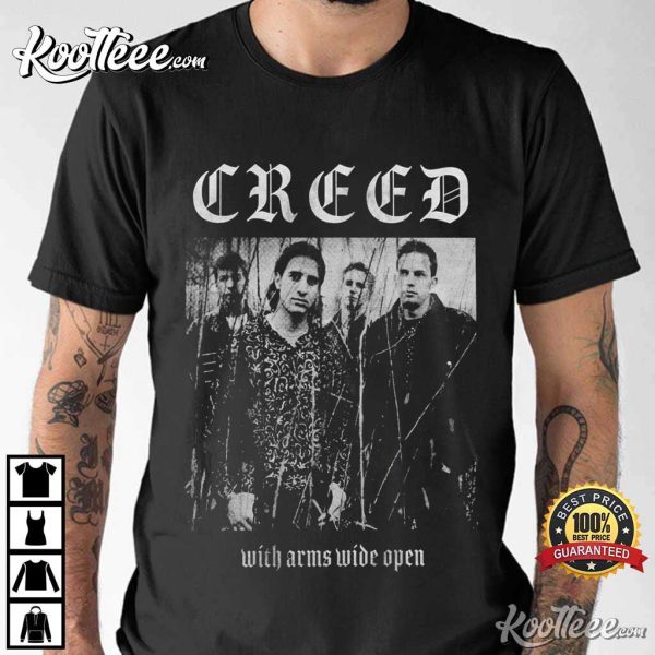 Creed With Arms Wide Open Metal T-Shirt