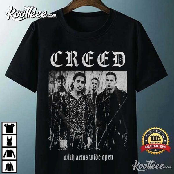 Creed With Arms Wide Open Metal T-Shirt