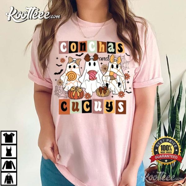 Conchas And Cucuys Pantasmas Ghost Spanish Halloween T-Shirt