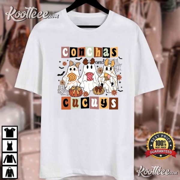 Conchas And Cucuys Pantasmas Ghost Spanish Halloween T-Shirt