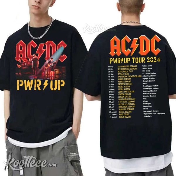 ACDC Band Pwer Up Tour 2024 T-Shirt