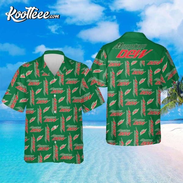 Mountain Dew Brand Logo Hawaiian Shirt