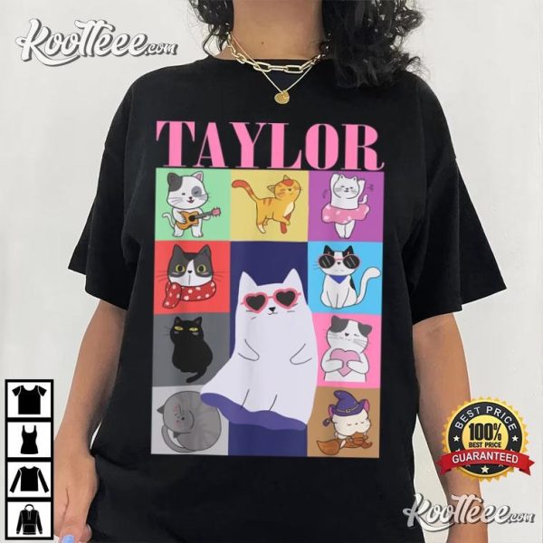 Taylor Custom First Name Cat Lover Swiftie Girl T-Shirt