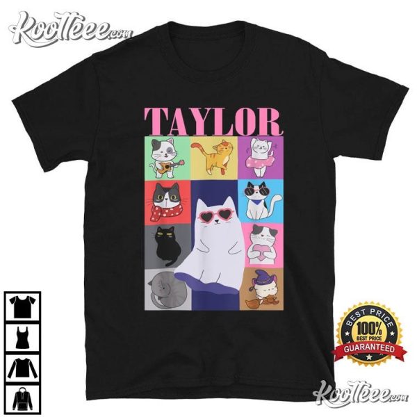 Taylor Custom First Name Cat Lover Swiftie Girl T-Shirt