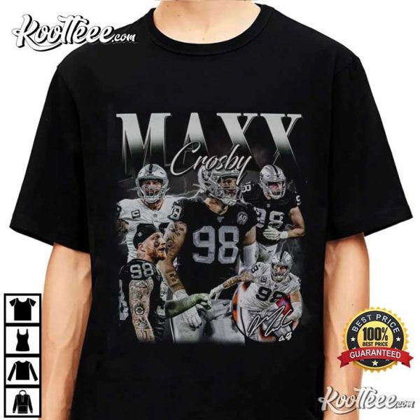 Maxx Crosby Las Vegas Football Vintage 90s T-Shirt