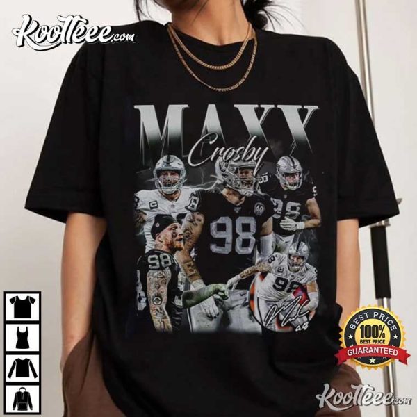 Maxx Crosby Las Vegas Football Vintage 90s T-Shirt