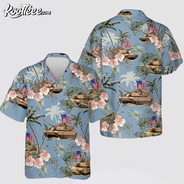 US Army M1 Abrams Tank 4th Of July Hawaiian Shirt