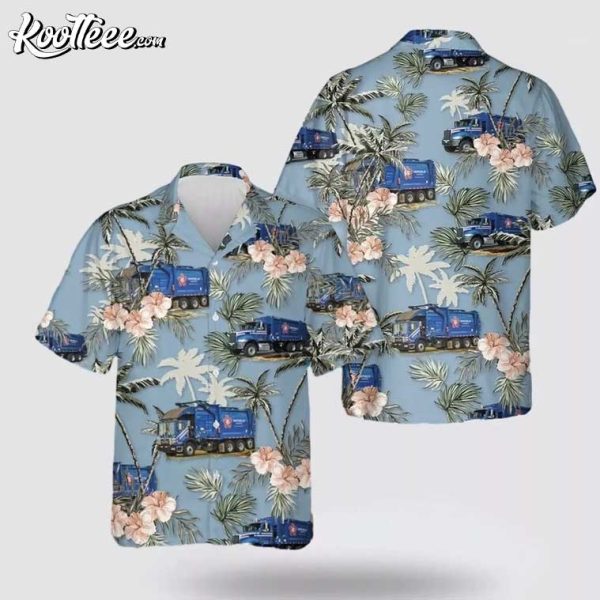 US Waste Collector Garbage Trucks Hawaiian Shirt