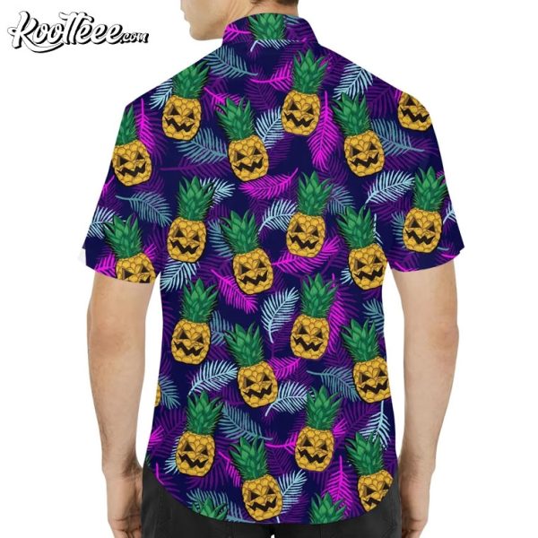 Halloween Pineapple Tropical Hawaiian Shirt