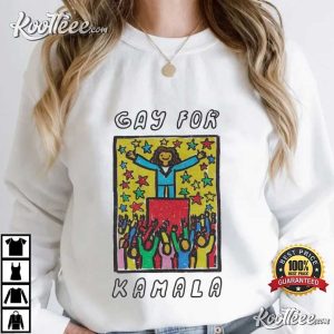 Gay For Kamala Harris T-Shirt Gay For Kamala Harris T Shirt (3)