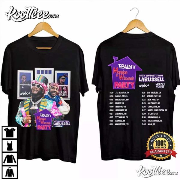 T-Pain Mansion In Wisconsin Party Tour T-Shirt