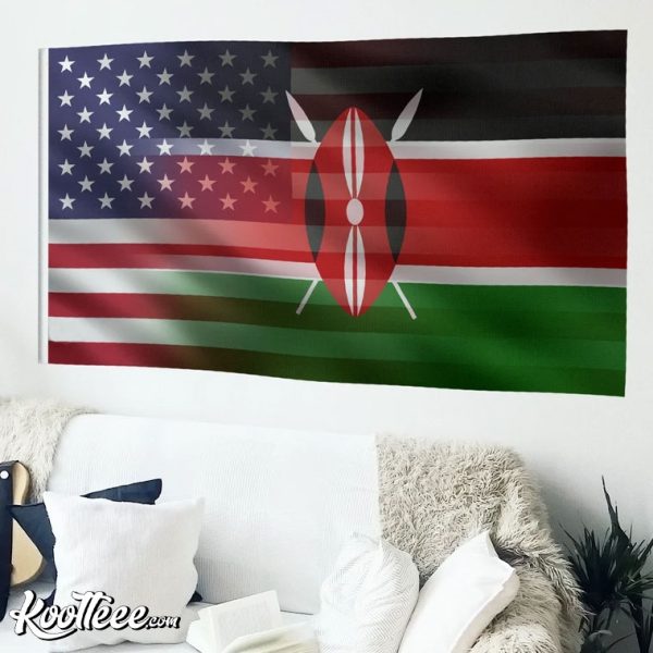 Kenyan American Hybrid Flag