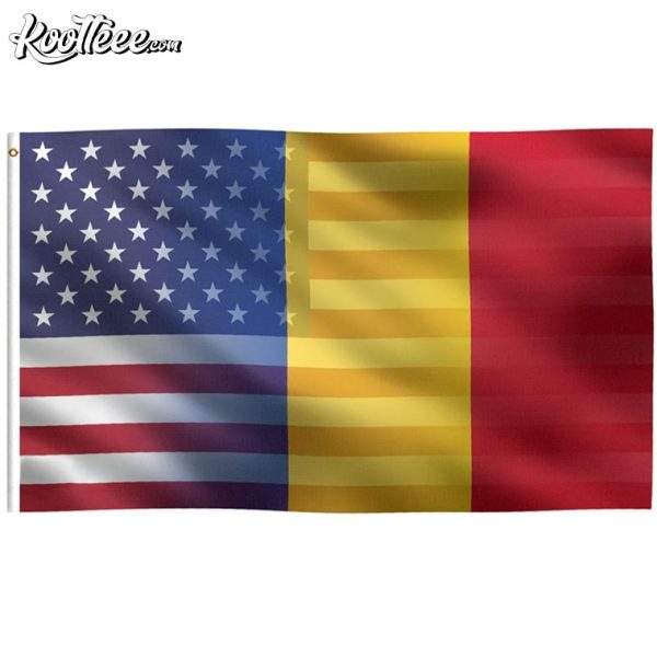 Romanian American Hybrid Flag