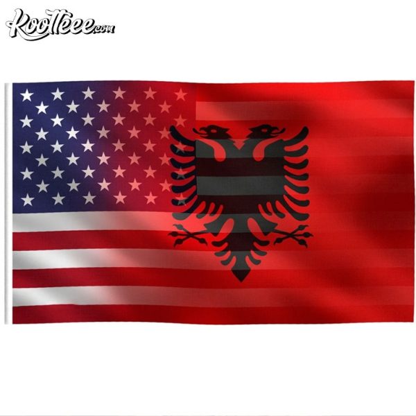 Albanian American Hybrid Flag