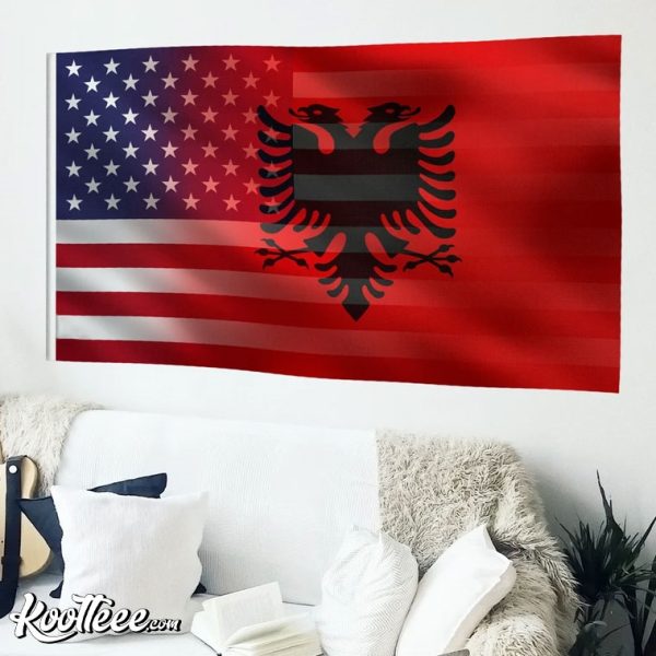 Albanian American Hybrid Flag