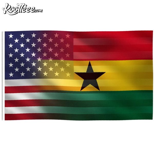 Ghanaian American Hybrid Flag