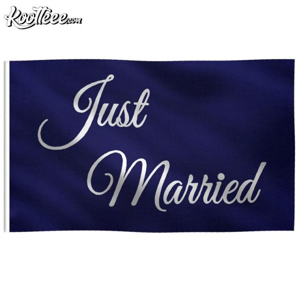 Just Married Wedding Flag