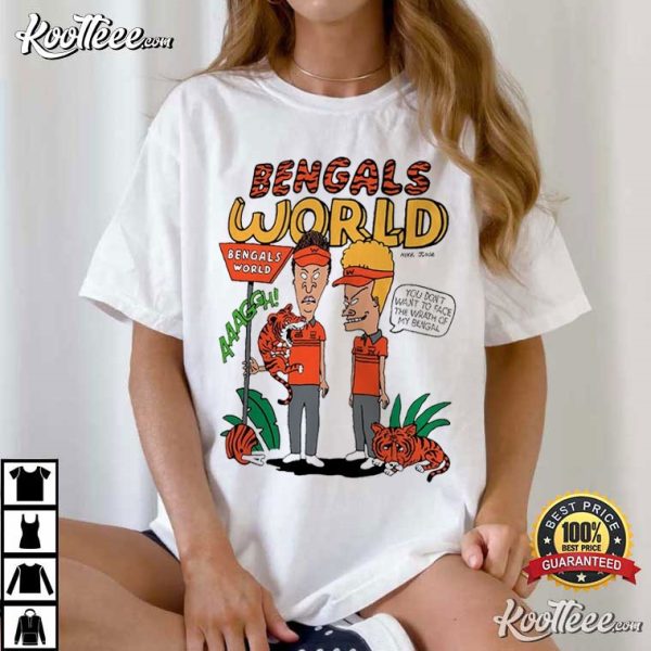 Cincinnati Bengals NFL X Beavis And Butt-head T-Shirt