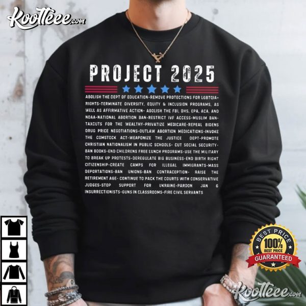 Project 2025 Pro Democracy T-Shirt