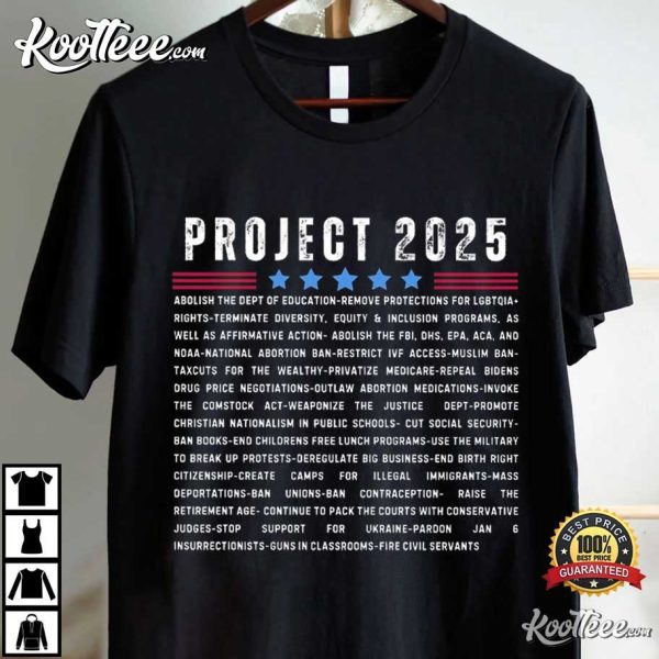 Project 2025 Pro Democracy T-Shirt