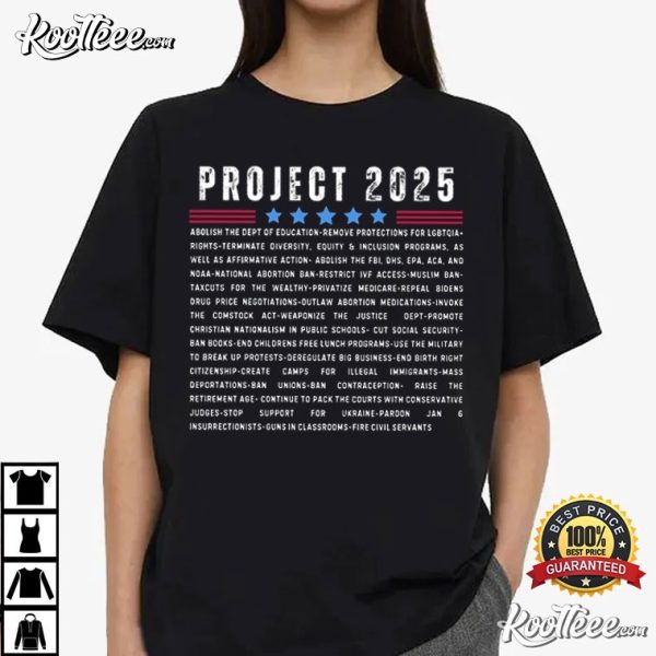 Project 2025 Pro Democracy T-Shirt