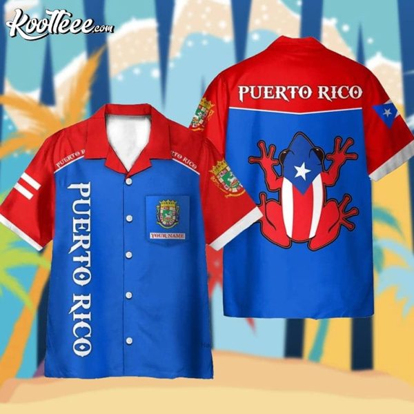 Puerto Rico Custom Name Hawaiian Shirt