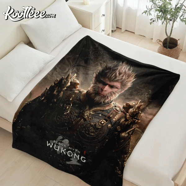 Black Myth Wukong Game Gift Fleece Blanket