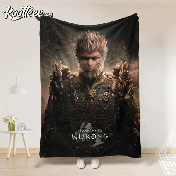 Black Myth Wukong Game Gift Fleece Blanket