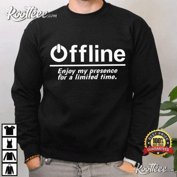 Offline Funny Gamer Gift T-Shirt