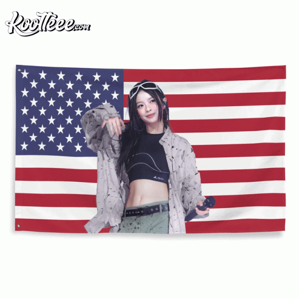 Hanni NewJeans Kpop American Flag