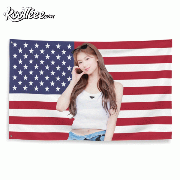 TWICE Sana Kpop American Flag