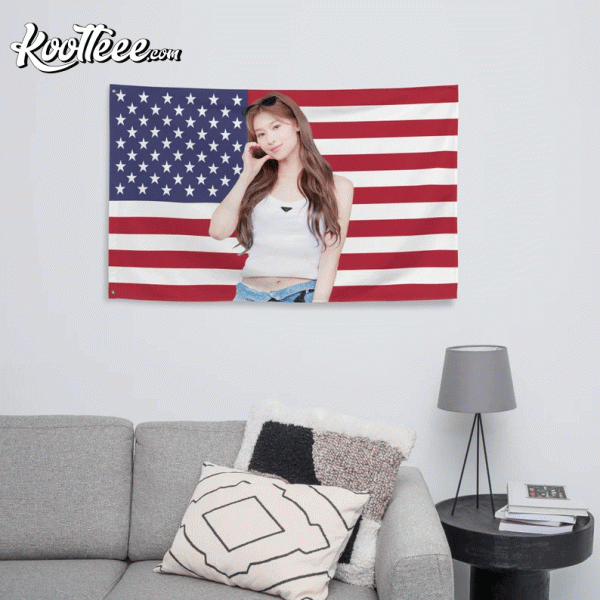 TWICE Sana Kpop American Flag